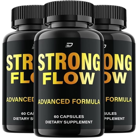 Strong Flow Supplement for Men – StrongFlow Pills Advanced Health Supplement, Reviews, 3 Pack, 180 Capsules