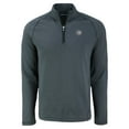 thumbnail image 2 of Men's Cutter & Buck Heather Black Chicago Cubs Peshastin Eco Fleece Recycled Raglan Quarter-Zip Top, 2 of 3
