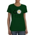 thumbnail image 1 of Go Daisies Positive Quote T-Shirt Women -Image by Shutterstock, Female x-Large, 1 of 4