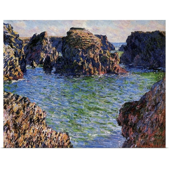Great BIG Canvas | Rolled Claude Monet Poster Print entitled Port-Goulphar, Belle-Ile, Brittany, 1886