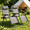 Gray, variant on Zero Gravity Chairs Set of 2, Folding Outdoor Lounge Recliner with Side Tray & Adjustable Pillow, Heavy Duty Portable Lawn Chairs for Patio, Pool, Backyard, Blue