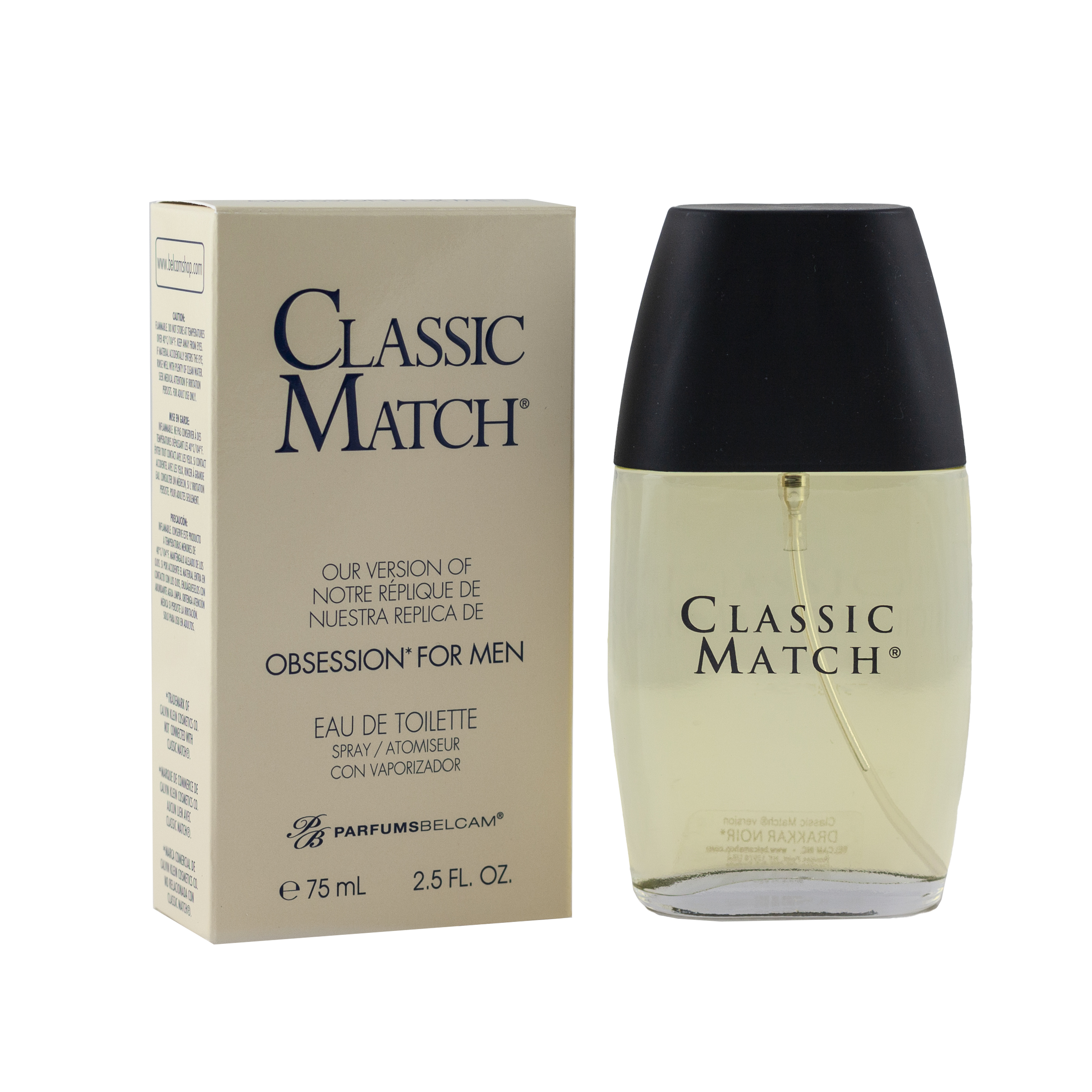 Parfums Belcam Classic Match Eau De Toilette, Cologne for Men, 2.5 fl oz - image 4 of 13