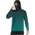 thumbnail image 2 of Hvyesh Men Sun Shirts UPF 50+ Rash Guard Long Sleeve Sun Protection Hoodie SPF UV Fishing Lightweight Athletic Running T-Shirt, 2 of 9