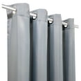 thumbnail image 3 of Seaside Indoor/Outdoor Grommet Curtain Panel - Pair each 50" x 108" in Alloy Grey, 3 of 5