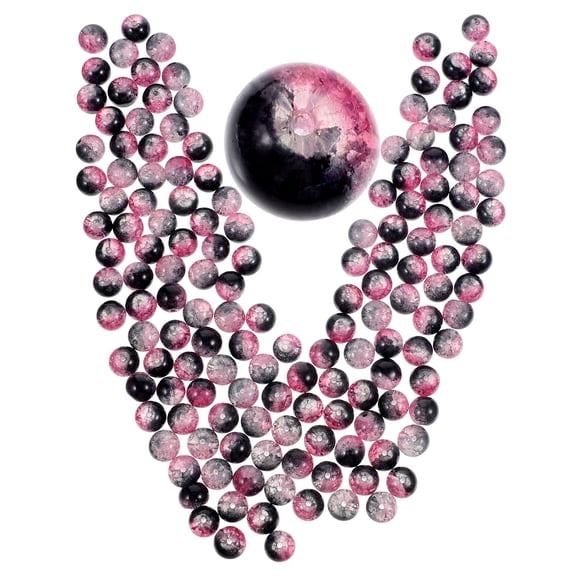 HONMEET 150 Pieces Large Hole Glass Beads for Jewelry Making, Bracelets, Crafts, and Rustic Home Decor Accessories