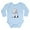 Sky Blue, variant on CafePress - Kiniart Bichon In Pear Long Sleeve Infant Bodysuit - Long Sleeve Cotton Baby Bodysuit