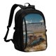 thumbnail image 1 of Easygdp Deserted Classic Car Landscape Mochila para Laptop de Viaje con Puerto USB, Mochila para Laptop con Puerto de Carga USB para Mujeres y Hombres, 1 of 7
