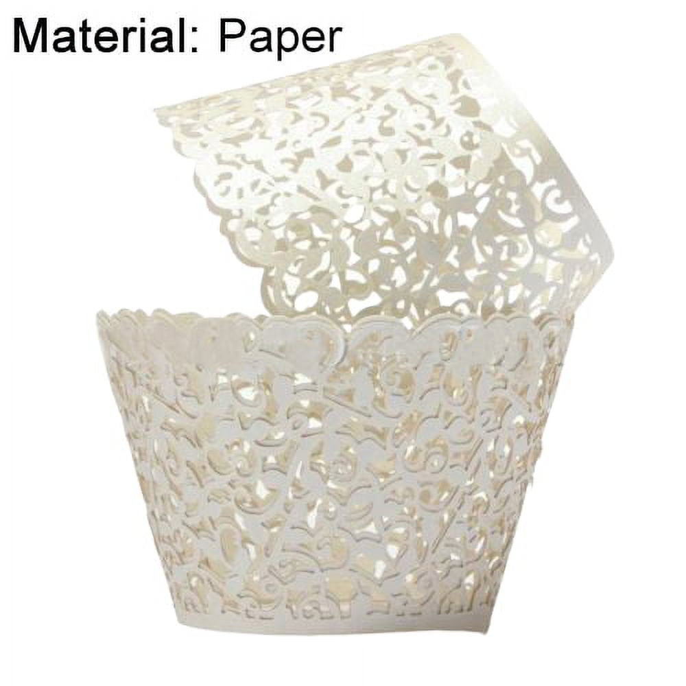 Laser cut top cupcake liners
