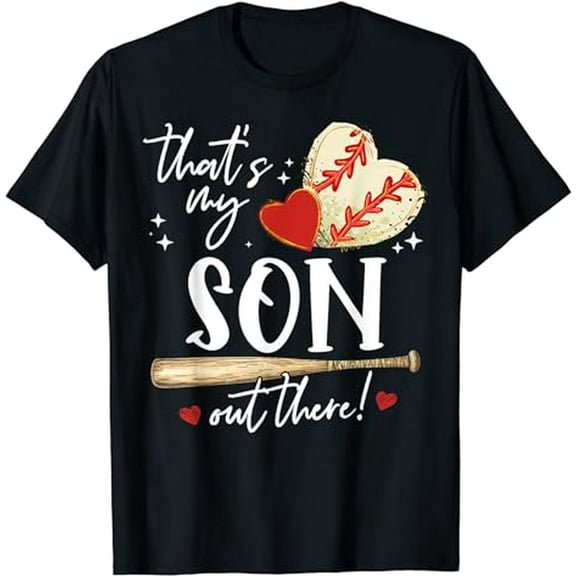 Proud Baseball Mom Heart Graphic Women Casual Short Sleeve T-Shirt Gift