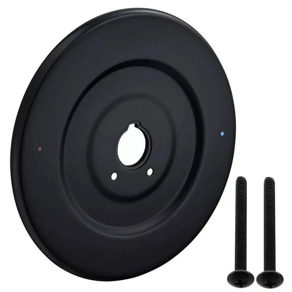 ARCADORA 16090 Shower Trim Kit Matte Black Stainless Steel Escutcheon Plate Cover Easy Install Leak Proof for Chateau