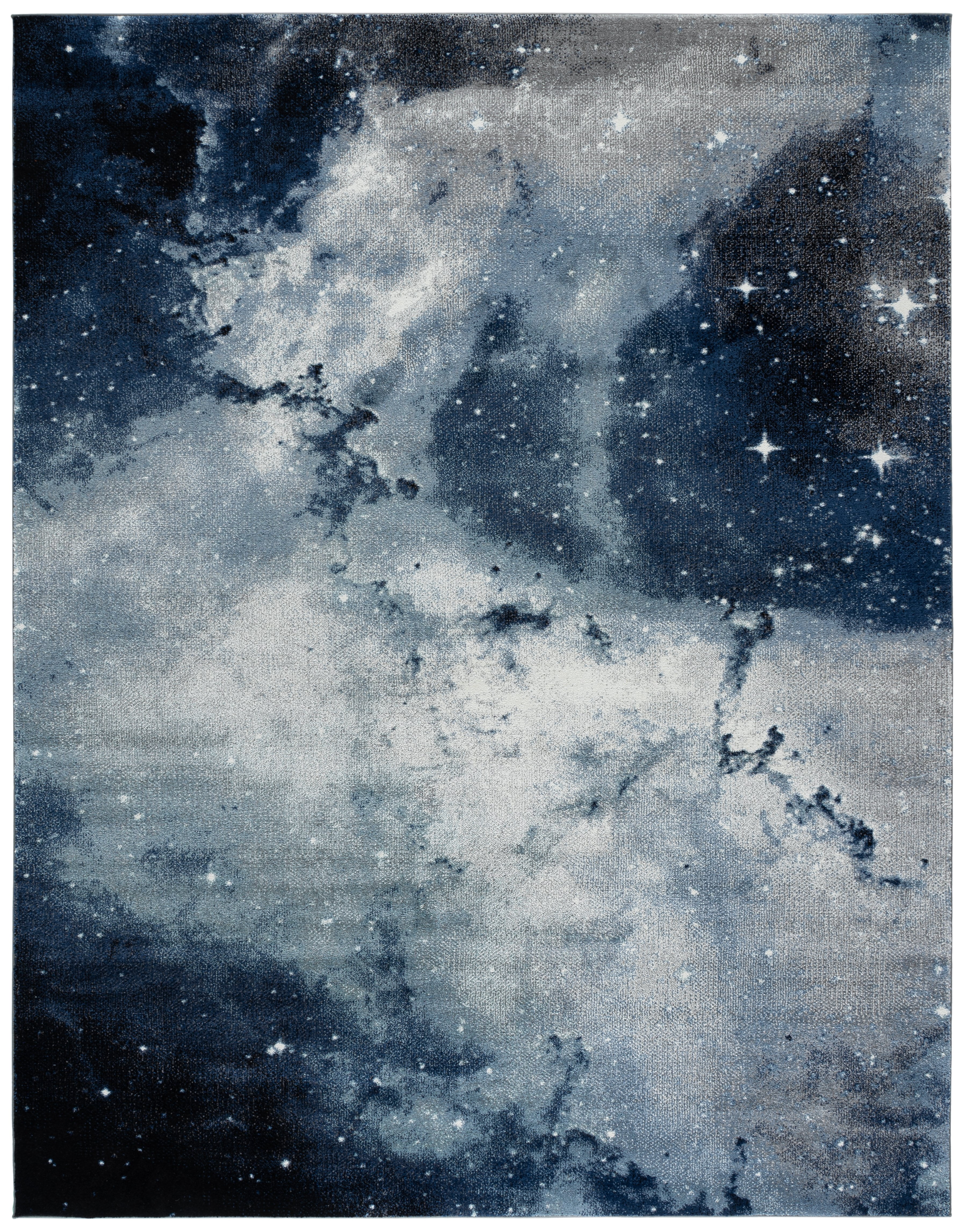 Safavieh Galaxy Kalden Geometric Area Rug, Blue/Ivory, 9' x 12'