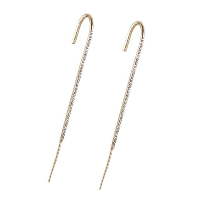 Women Fashion Eareings Ear Wrap Crawler Hook Earrings 2PCS