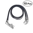 thumbnail image 1 of 10pcs 1.5mm 60cm Length Waxed Necklace Cord with Clasp for Necklace Bracelet Jewelry Making (Black), 1 of 3