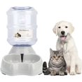 thumbnail image 1 of Automatic Food And Water Dispenser For Cats And Dogs, Automatic Feeder For Cats, Automatic Food Dispenser & Water Drinker In A Set For Small Animals, Dog Bowl, Each 3.8l Pba Free, 1 of 7