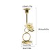 thumbnail image 4 of Yuarrent Candelabros dorados elegantes, regalo para ocasiones especiales, sobre el tamaño, candelabro de Adviento, de café Decoración del hogar MI, 4 of 6