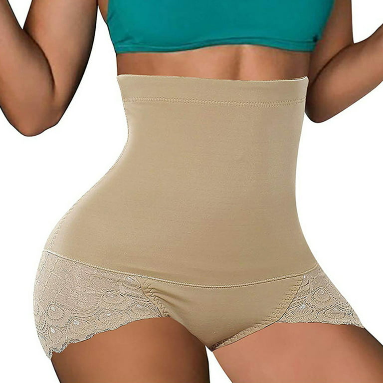 Women High Waist Seamless Body Shaper Briefs Firm Control Tummy Thong Shapewear  Panties Girdle Waist Trainer Underwear 