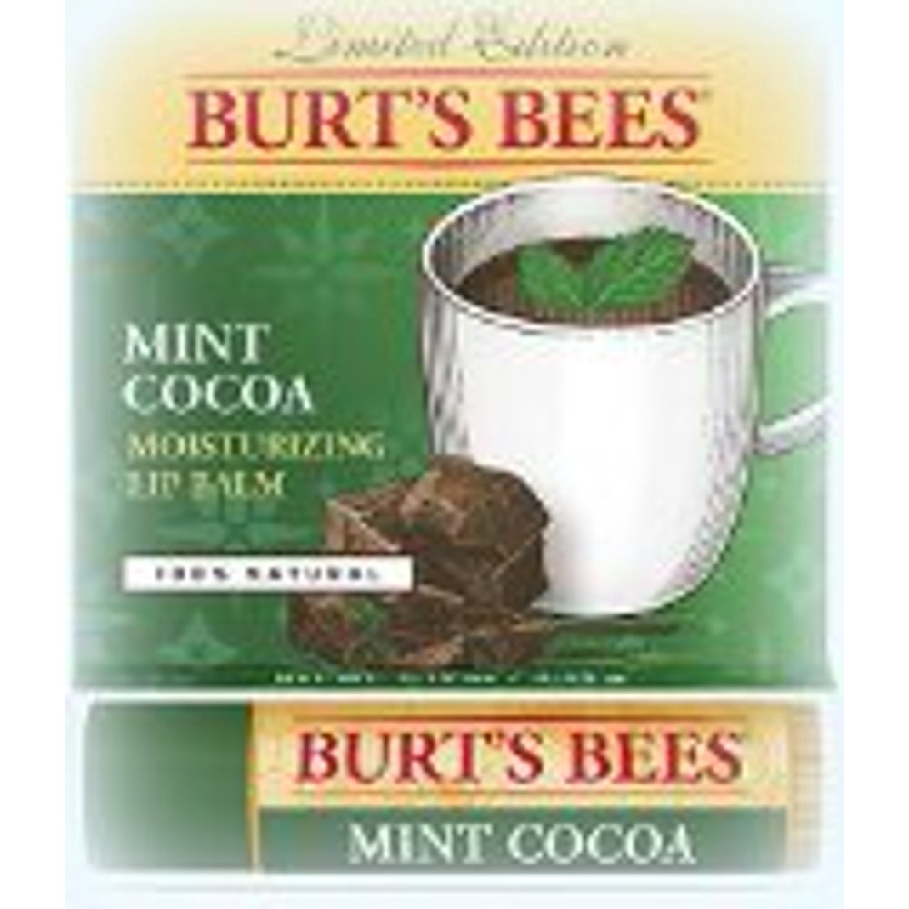 Burt's Bees Mint Cocoa Lip Balm Flavored Lip Gloss 2015 Limited