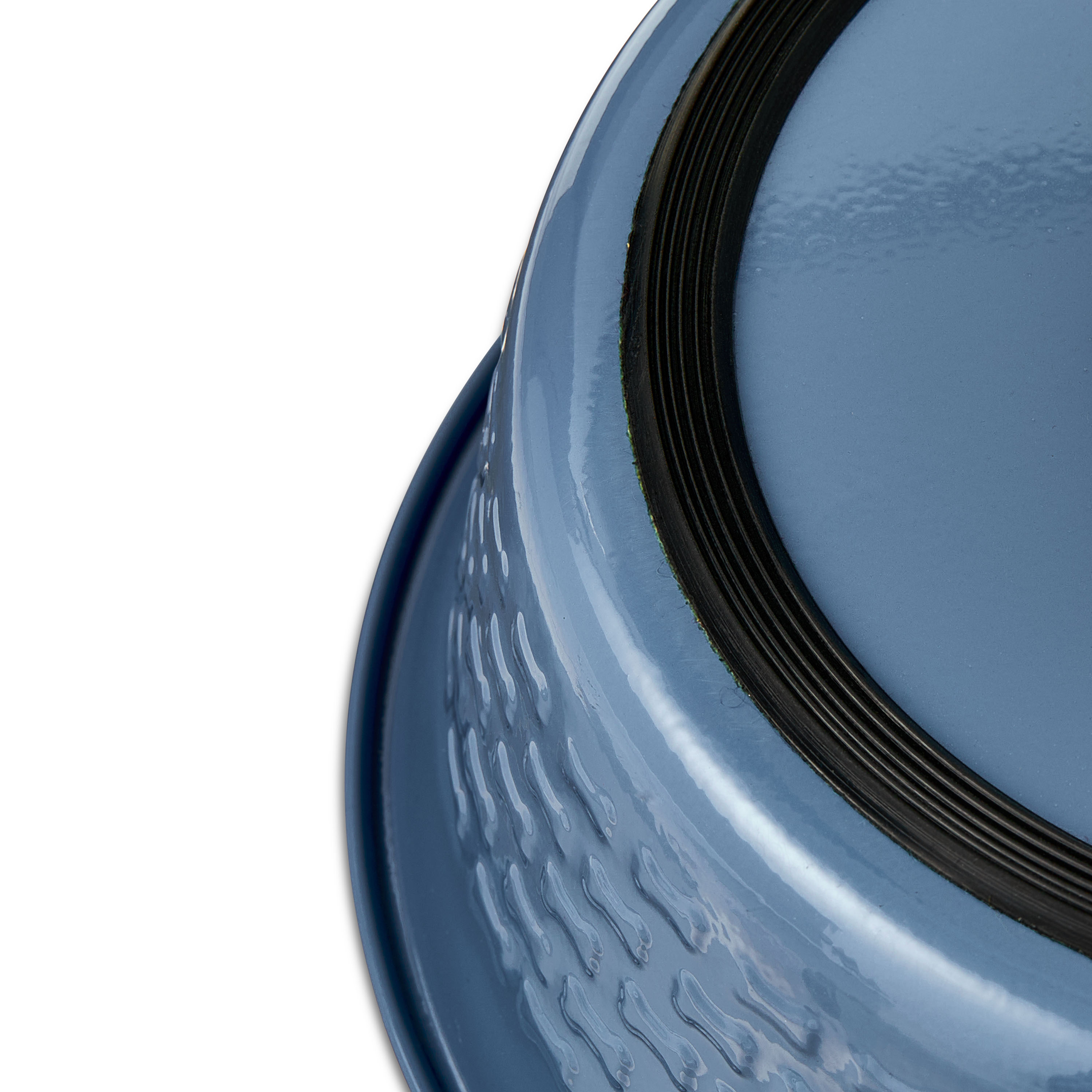 Vibrant Life Large Stainless Steel Embossed Dog Bowl, Blue Bones