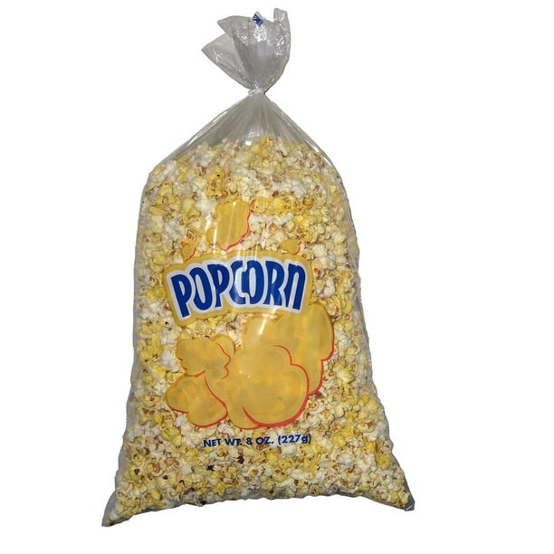 Gold Medal Plastic Popcorn Bags, 8 oz. (500 ct.) (Popcorn Kernels