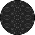 thumbnail image 1 of Ahgly Company Machine Washable Indoor Round Transitional Night Black Area Rugs, 7' Round, 1 of 7