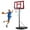 Red, variant on Edx 6.1ft-10ft Adjustable Height 44" Shatterproof Outdoor Portable Basketball System (Adult), Grey