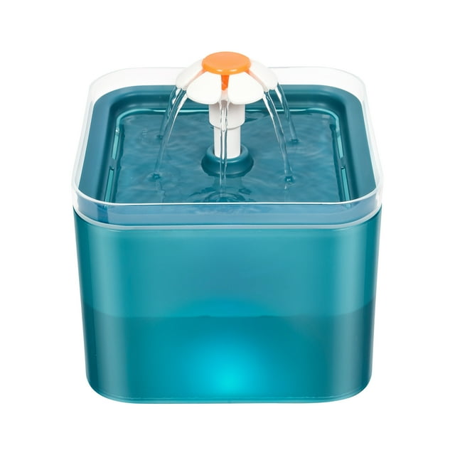 Smart Pet Water Fountain, Submersible LED Flow, 5L Large Capacity, Silent Motor, Stainless Steel Bowl, for Cats Dogs, Home Office Travel, Pet Hydration Station, Automatic Flow, Durable Akmoler