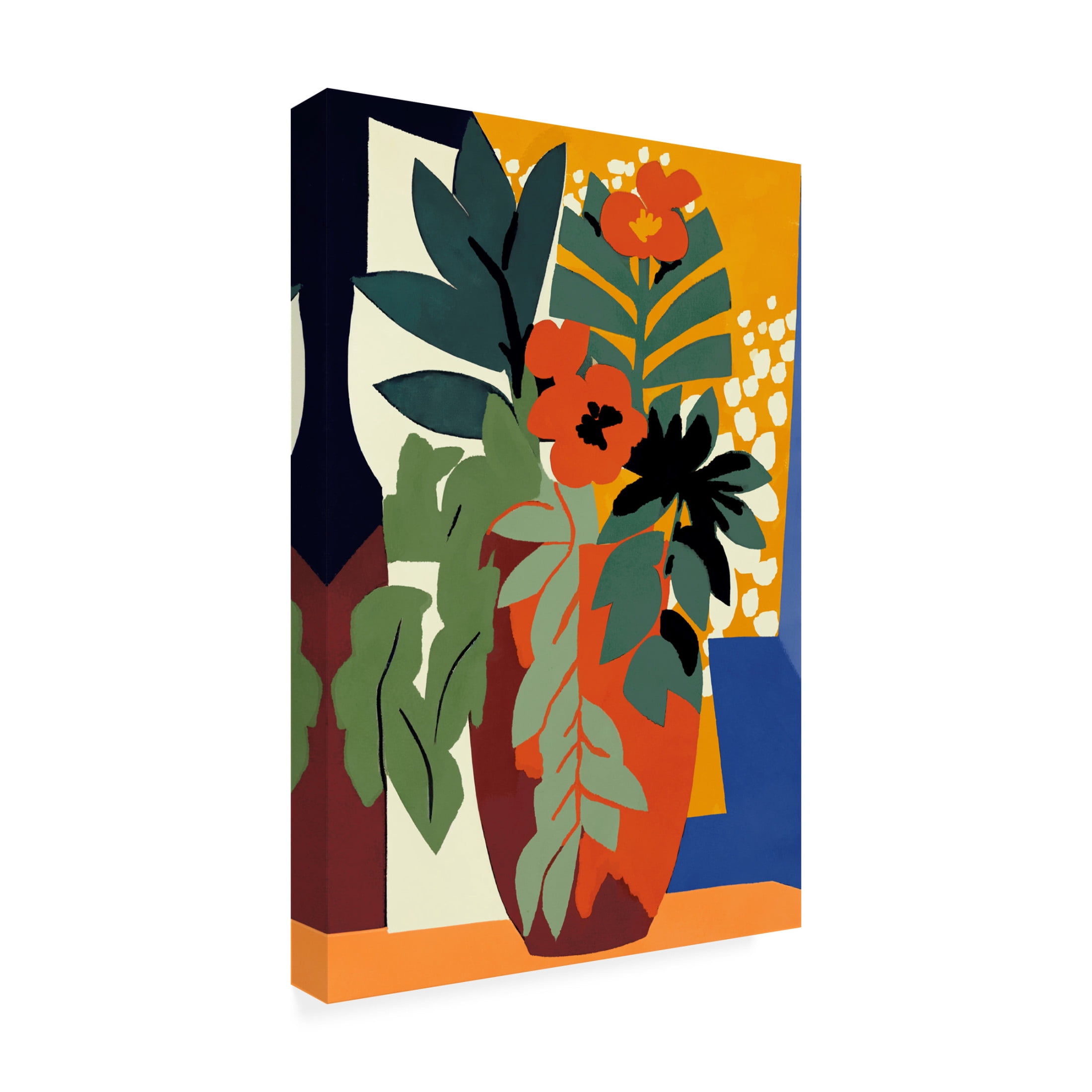 Trademark Fine Art Treechild Abstract Flower Impressions Canvas Wall Art