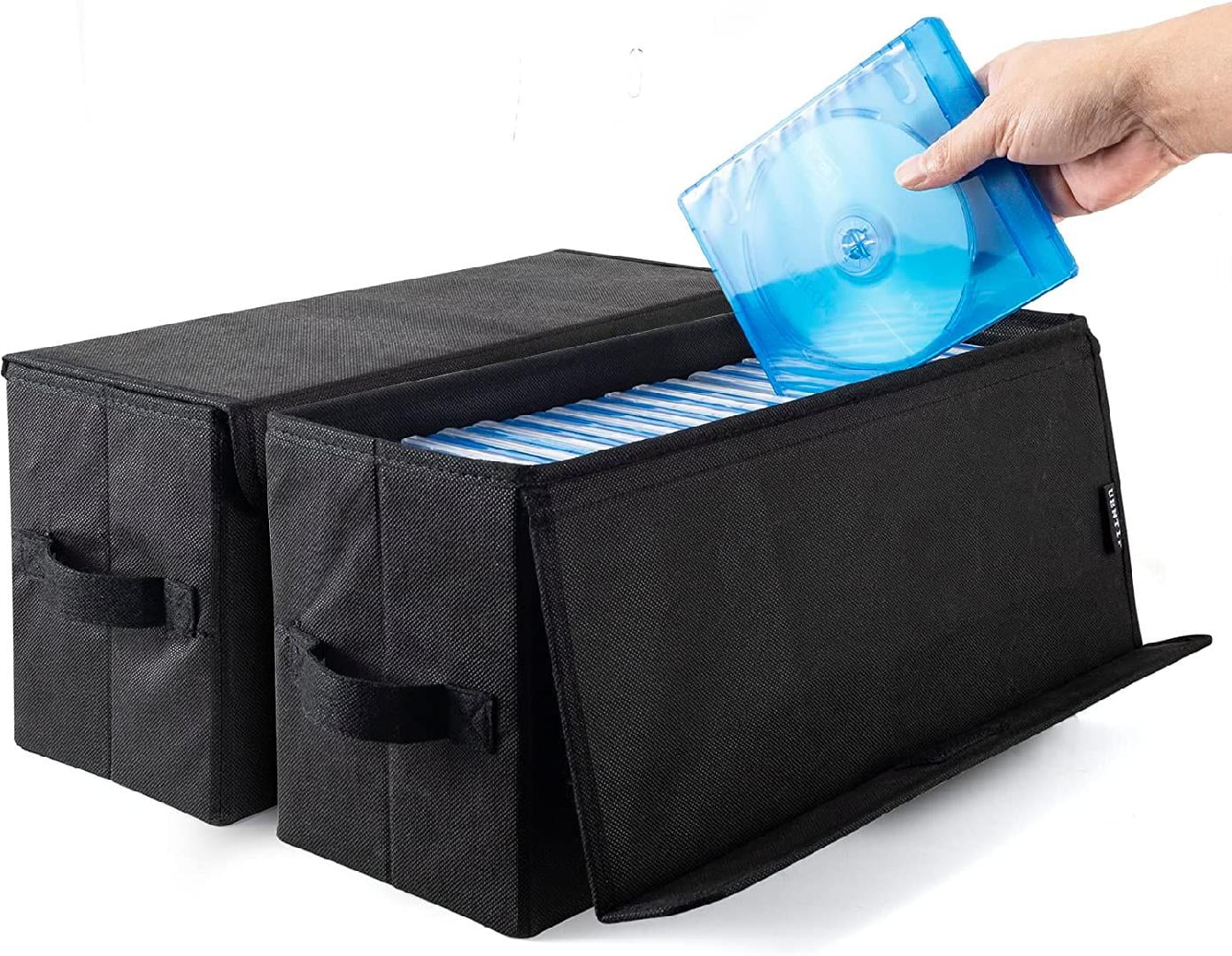 DVD Storage Box Pack Of 2 DVD Case Storage 17 25 X 6 25 X 8 dvd-storage-box-pack-of-2-dvd-case-storage-17-25-x-6-25-x-8