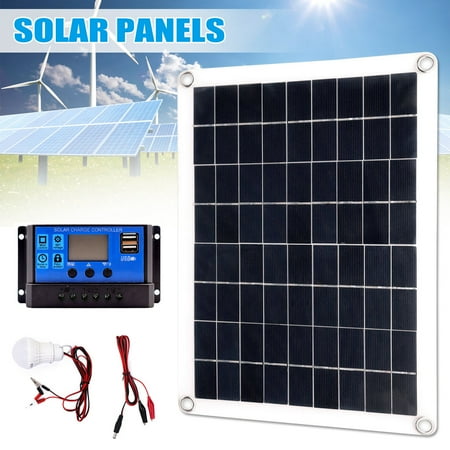 

15W 12V/5V Solar Panel Polysilicon Silicon Dual USB Port for Battery Cell Phone Chargers