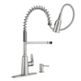 thumbnail image 2 of Edwyn 87807SRS One-Handle Pre-Rinse Spring Pulldown Kitchen Faucet, 2 of 15
