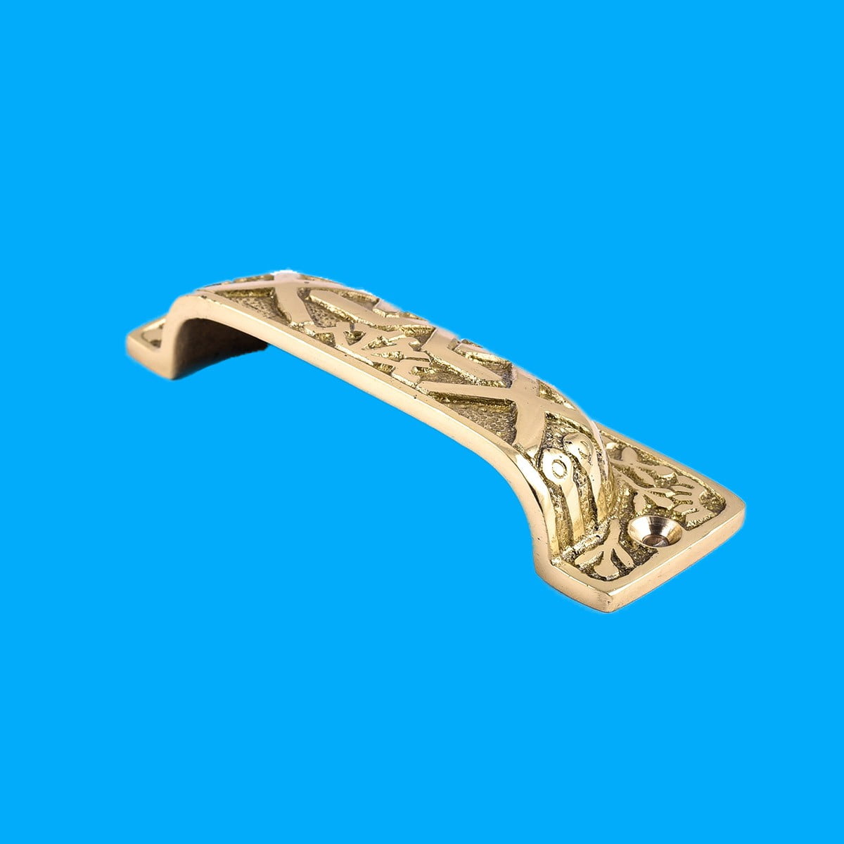 Antique Bin Pull Bright Solid Brass Cup Pack of 6 | Renovator's Supply