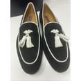 thumbnail image 4 of Polo Ralph Lauren Purple Label Black White Tassel Loafer Dress Shoes 37 B 6 1/2, 4 of 15