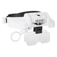 thumbnail image 3 of Helmet Magnifier, Jewelry Helmet Magnifier, 3 LED Lights Adjustable For Watchmakers Wacth Repair, 3 of 8
