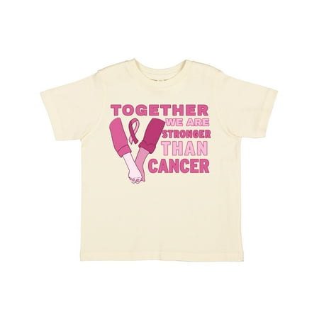 

Inktastic Together We Are Stronger Than Cancer with Hands and Ribbon Gift Toddler Boy or Toddler Girl T-Shirt