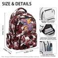 thumbnail image 7 of Yspwyqan Boys Backpack for School, 17 Inch Laptop Backpack, 600D Durable Polyester Bookbag with Front Pocket, Red Camo Cartoon Dino Lightweight Purse for Primary Elementary, 7 of 7