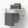 thumbnail image 2 of 18'' Bathroom Wall Mount Towel Rack Shelf with a Towel Bar, Brushed Nickel, by Fixsen, 2 of 9