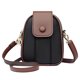 thumbnail image 1 of Bolso bandolera pequeño para teléfono móvil para mujer, cartera de cuero, 1 of 5