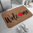 thumbnail image 5 of Apple Doormat, Welcome Mat, Apple Decor, Outdoor Rug, Fruit Doormat, Front Door Mat, Fruit Decor, Cute Doormat, Indoor Doormat,Front Back Door Mat ,Coral Velvet Rug 17”x30”, 5 of 7