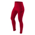 thumbnail image 4 of successthop Womens Leggings High Waisted with Pockets Solid Color Stretchy Workout Yoga Pants High Waisted Scrunch Butt Leggings Tights with Pockets Casual Slim Sports Trousers Red XL, 4 of 4