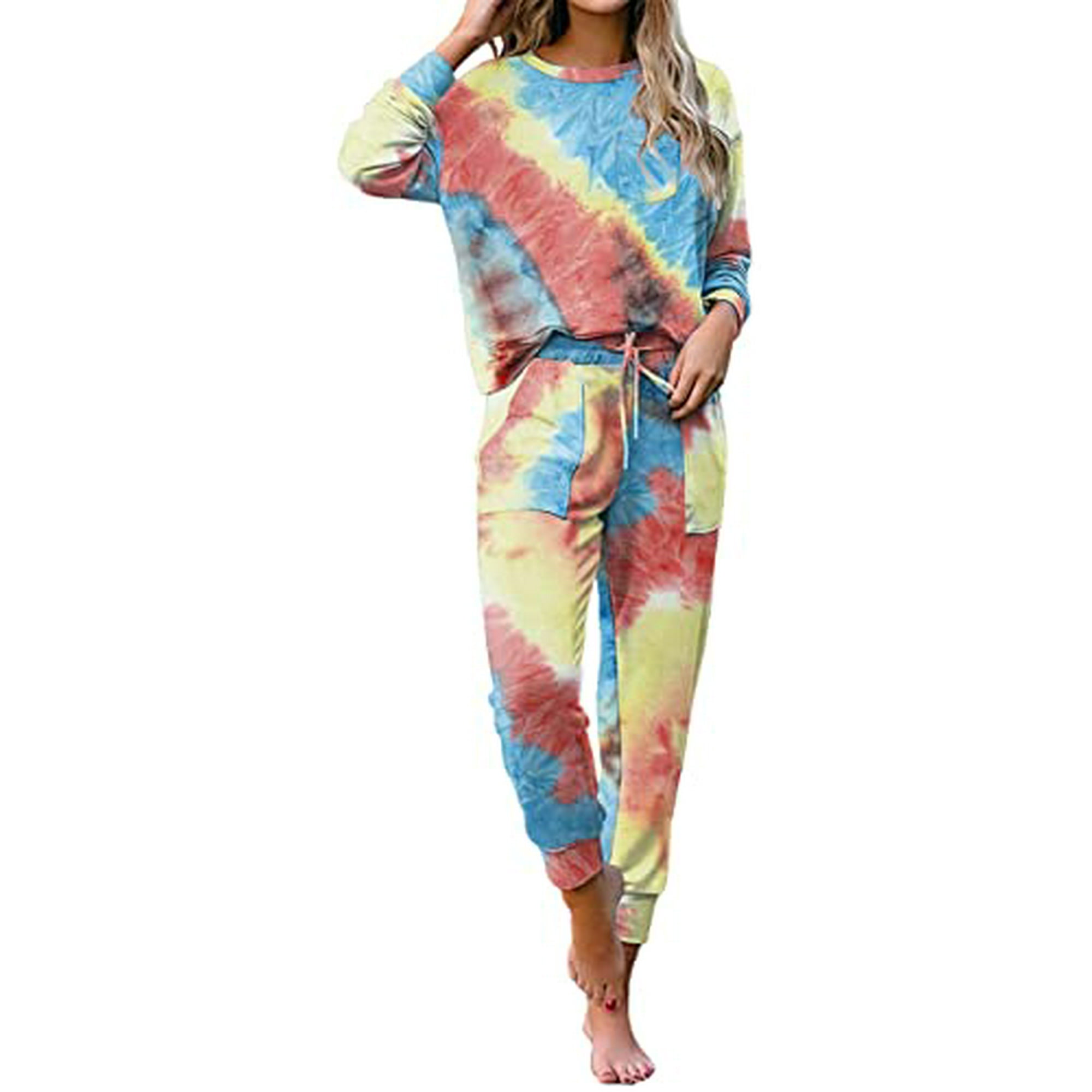 Soft tie dye pajamas hotsell