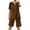 Brown, variant on Women Summer Outfits Women's Fashion Two Piece Set Casual Streetwear Outfit V Neck Blouse with Wide Leg Trousers and Pockets