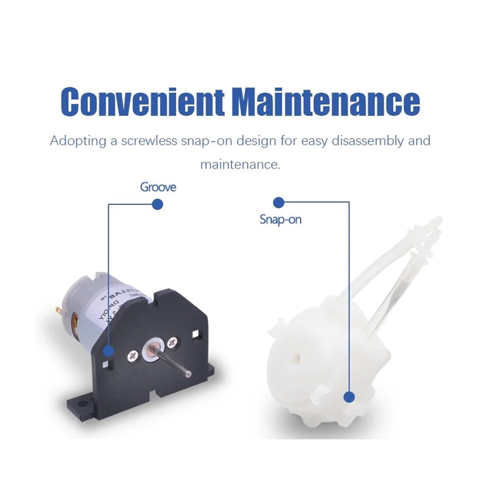DIY Peristaltic Pump 12V DC in Laboratory Liquid Dosing Pump for Aquarium Lab Analytical ,Adjustable Flow Rate