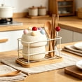 thumbnail image 4 of Ensemble de Porte-Fourchettes à Fruits en Céramique Champignon, Contenant de Rangement pour Collations et Pics en Acier Inoxydable, Outil Mignon de Service pour Décoration de Table, Pot Organisateur de Fourchettes à Gâteau aux Fruits Portable, Accessoire de Service pour Fête de Cuisine, 4 of 6