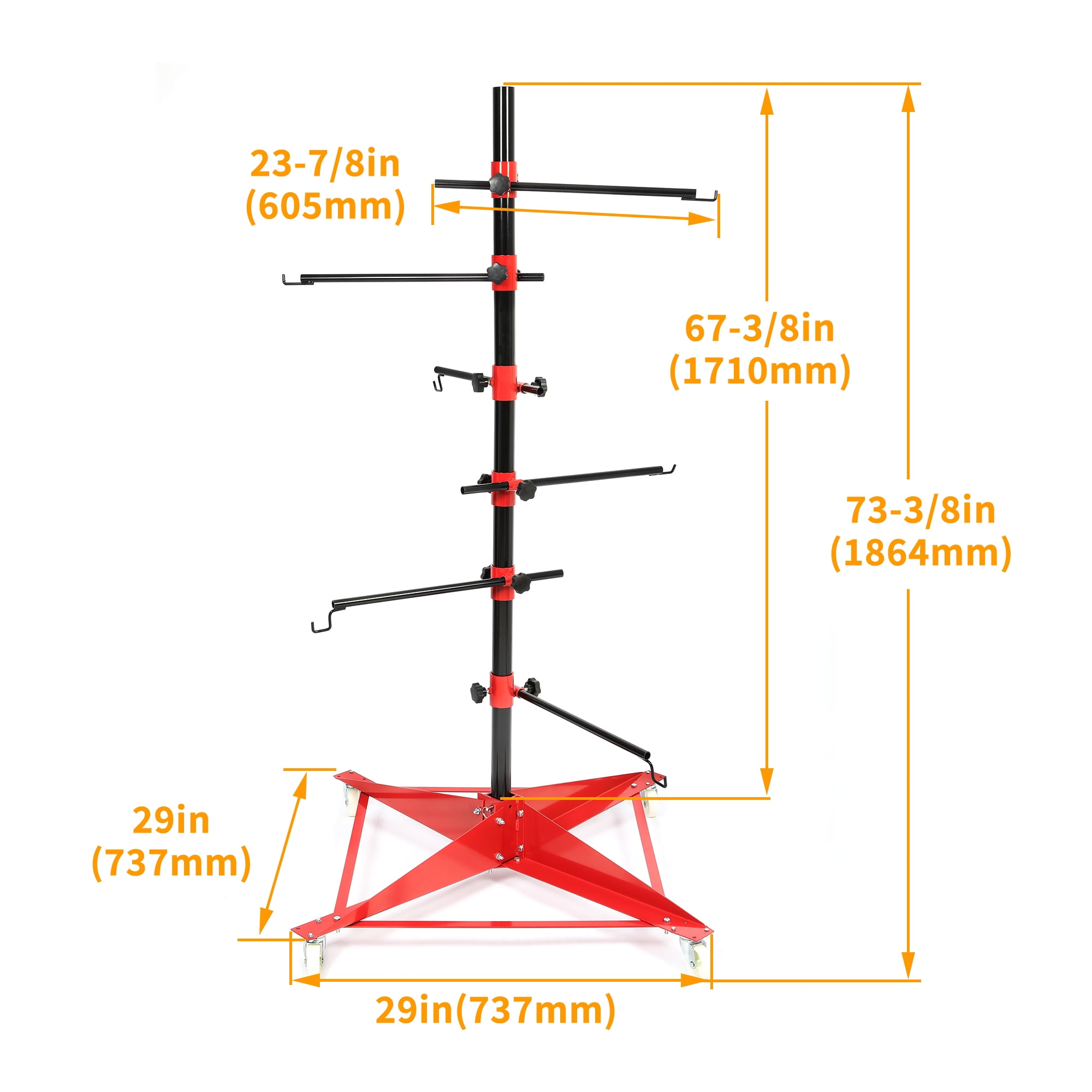 Auto Body Stand Paint Tree Parts Hanger Painting Rack Panel Door