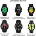 thumbnail image 2 of YuiYuKa No Gap Nylon Band Compatible with Samsung Galaxy Watch 6 5 4 40mm 44mm/Galaxy Watch 6 Classic Band 47mm 43mm/Watch 5 Pro 45mm/Watch 4 Classic 42mm 46mm, Breathable Sport Loop Strap Women Men, 2 of 10