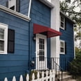 thumbnail image 4 of Awntech 6.38 Ft New Yorker Fixed Awning Canopy with Rigid Valance (76.5in x 18in x 36in), Burgundy, 4 of 5