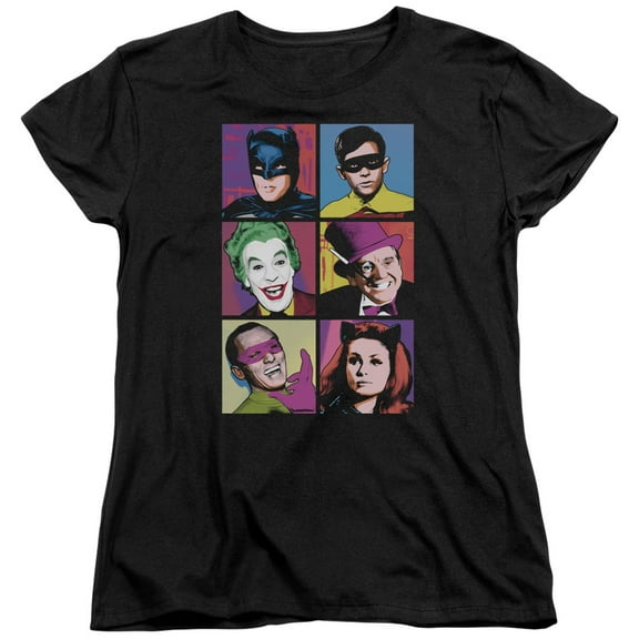 Batman Classic Tv - Pop Cast - Women's Short Sleeve Shirt - Large