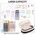thumbnail image 6 of Rirool Large Capacity Pencil Case, Expandable Pencil Pouch Big Pen Bag for School Supplies with Zipper, Deformable Organizer for Teen Girls Boys, Black, 6 of 7