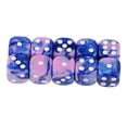 thumbnail image 2 of 10 piezas de dados de 6 caras, dados de resina D6 para juegos de , juegos de , juegos de , juegos de , 10 colores a elegir Rosa + azul Hugo Juego de dados de 6 caras, 2 of 8