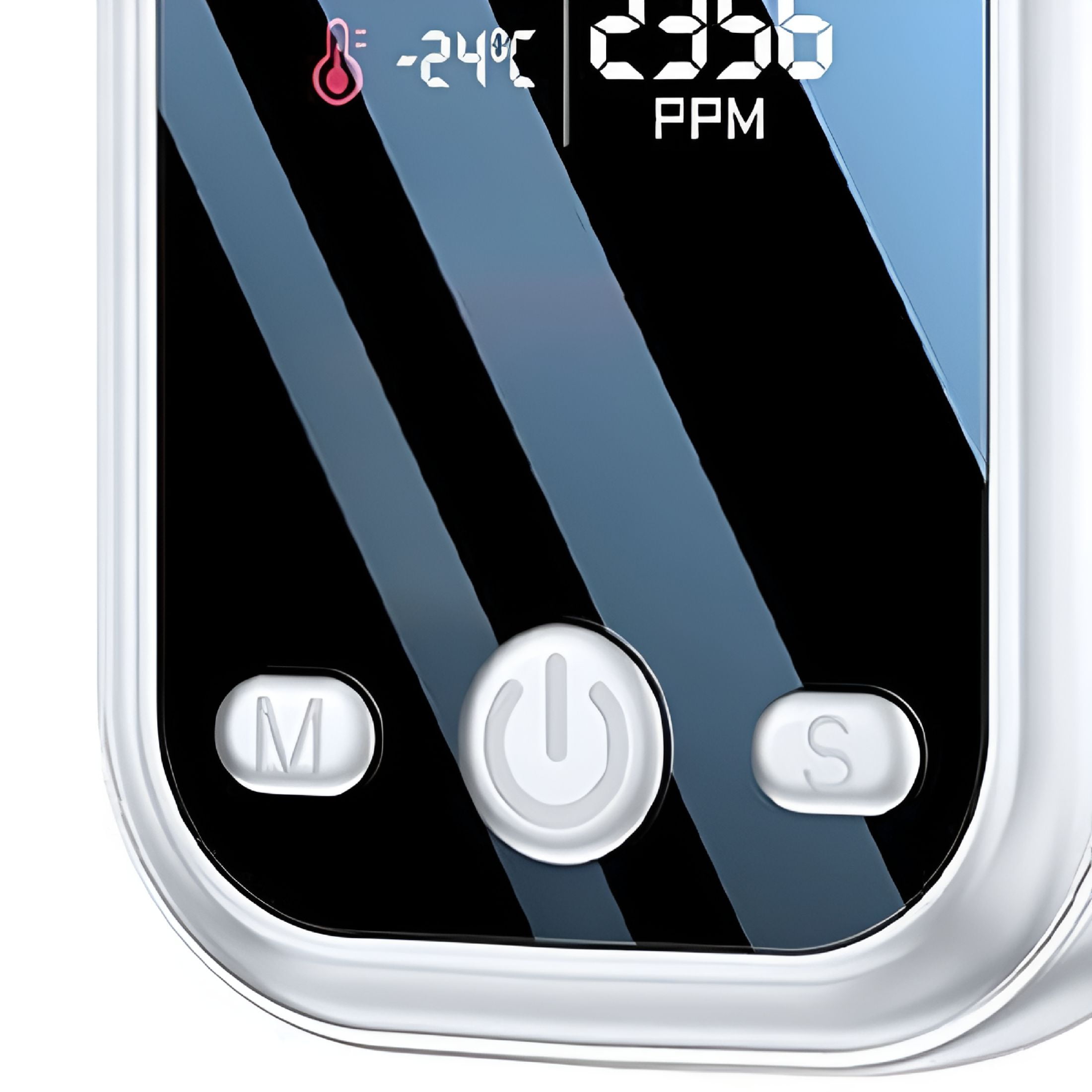 GJX Portable Handheld CO2 Detector Accurate CO Sensor Monitors Indoor Air Quality Temperature Humidity for Home Tent Car RV Compact Lightweight with Charging